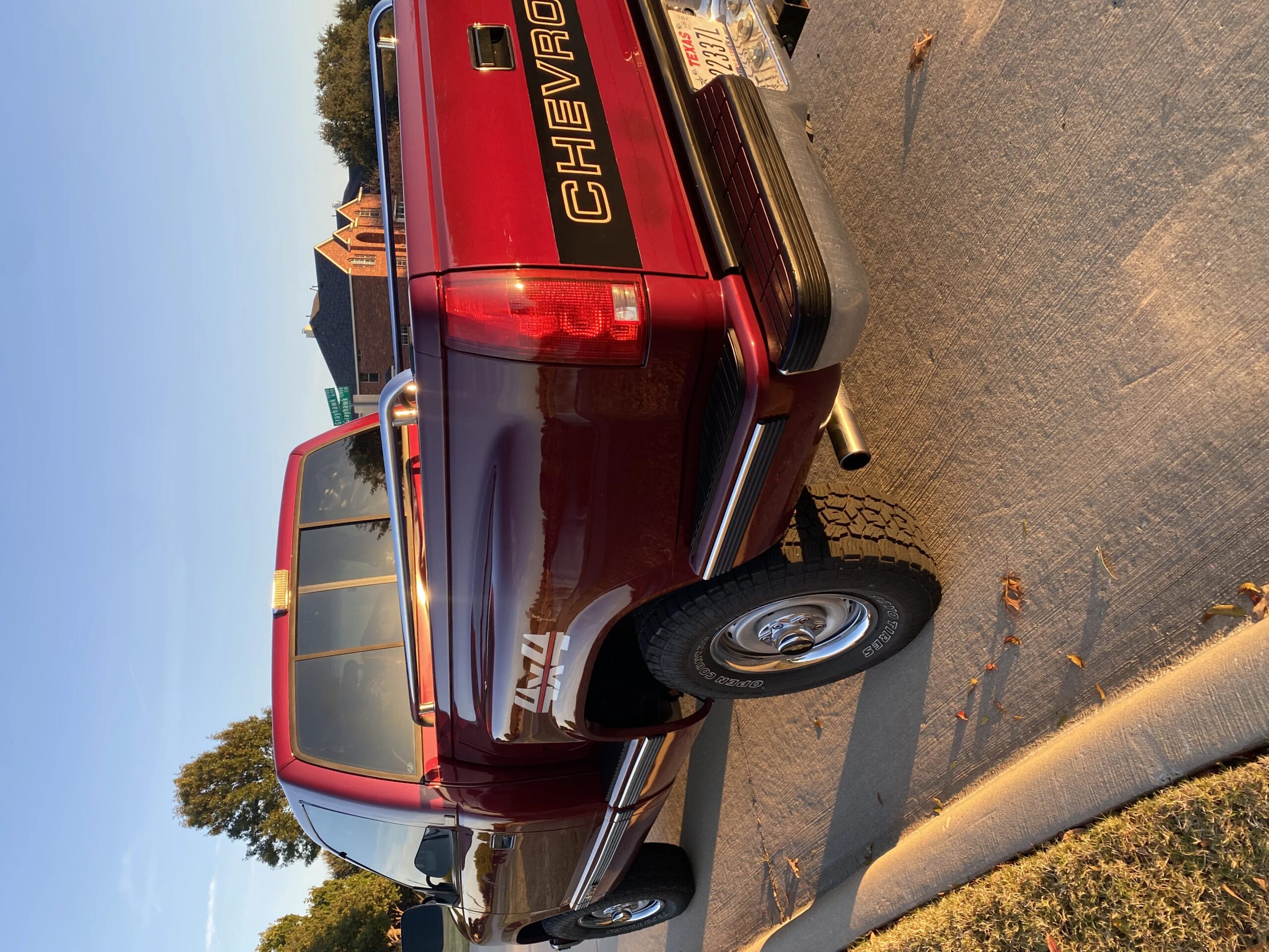 Chevrolet-Silverado-1500-4x4-regular-cab-1989-Red-Red-5