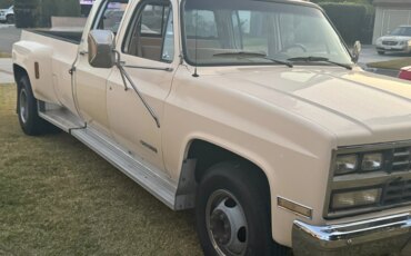 Chevrolet-Silverado-3500-2wd-crew-cab-1989-Tan-Tan-12