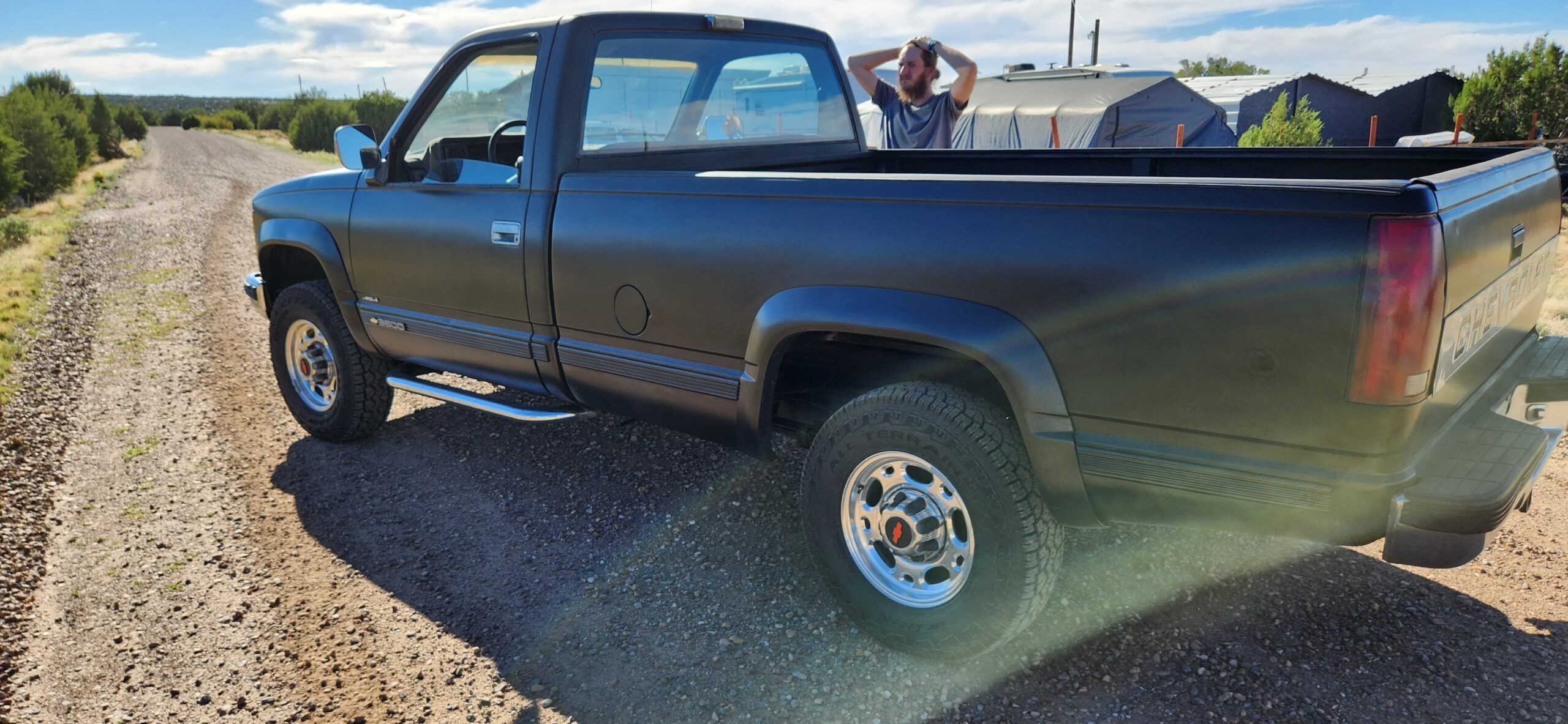 Chevrolet-Silverado-3500-4x4-regular-cab-1988-Black-Gray-5