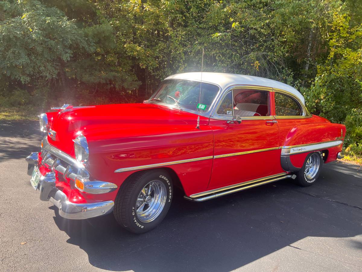 Chevrolet-bel-air-1954-red