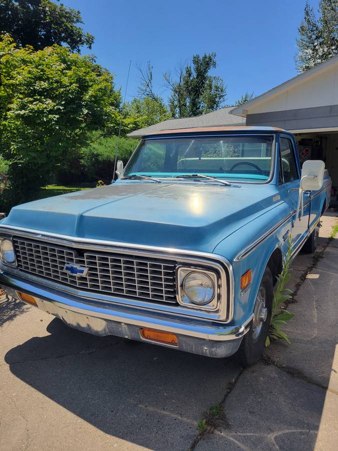 Chevrolet-c10-longbed-1971-blue