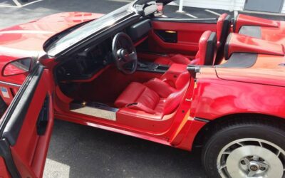 Chevrolet corvette convertible 1986