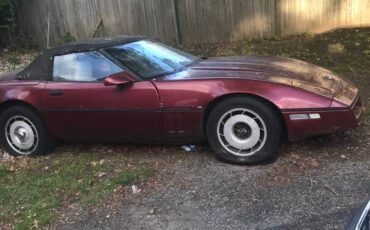 Chevrolet-corvette-convertible-1988-yellow-1