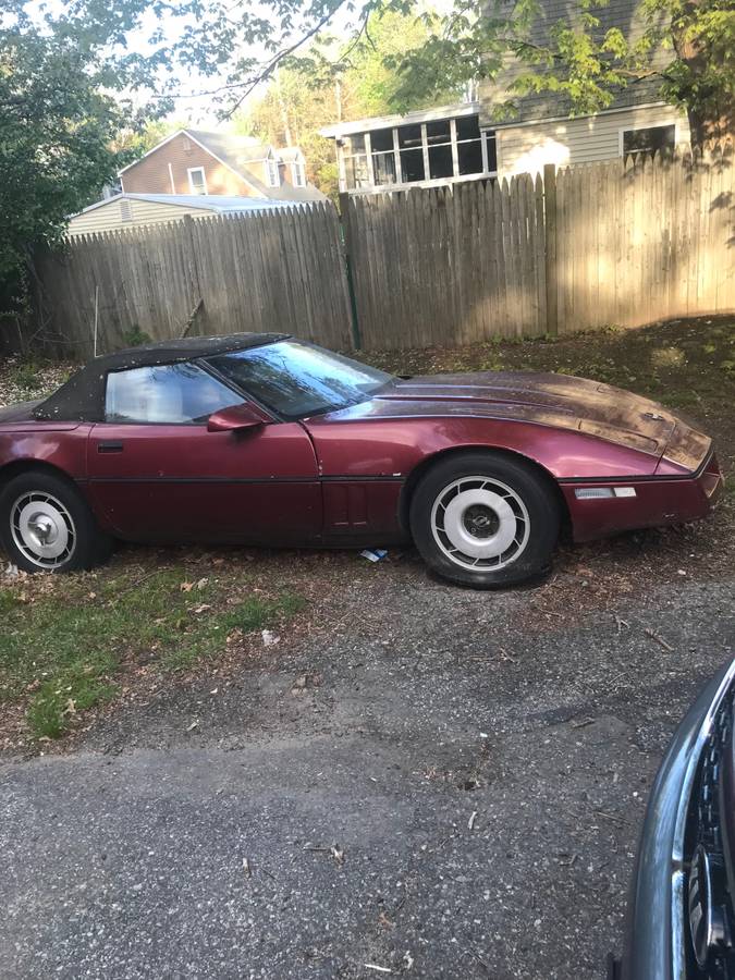 Chevrolet-corvette-convertible-1988-yellow-1
