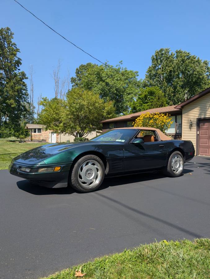 Chevrolet-corvette-convertible-1991-green-3