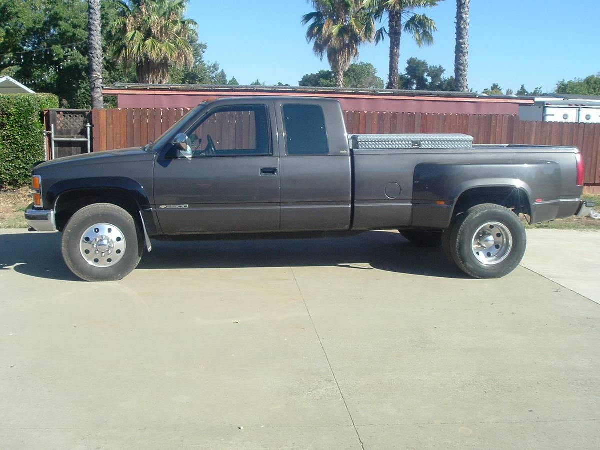 Chevrolet-silverado-3500-crew-cab-1992-grey-1