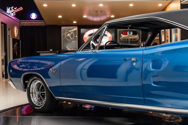 Dodge-Coronet-1968-Blue-Black-35