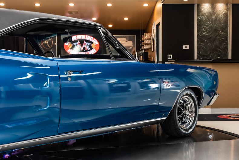Dodge-Coronet-1968-Blue-Black-43