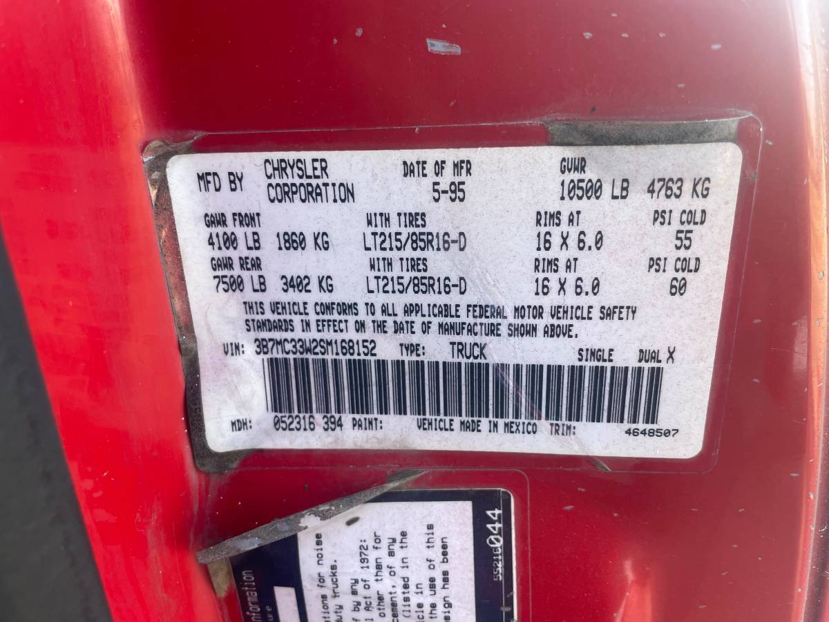 Dodge-ram-3500-slt-laramie-4x4-1995-red-2