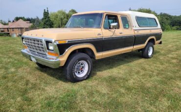 Ford-12-ton-pickup-1978-Tan-and-black-tan
