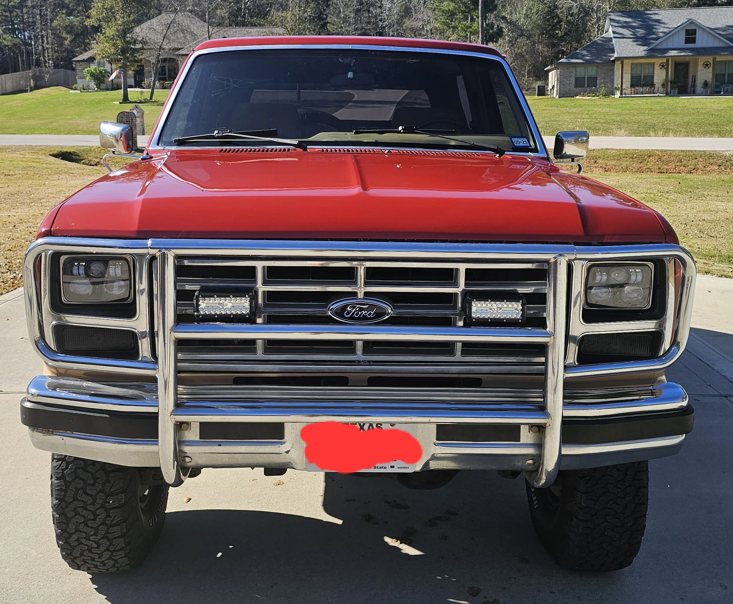 Ford-Bronco-eddie-bauer-1985-Red-Tan-2