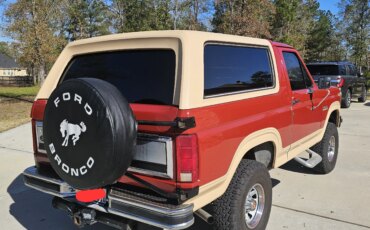 Ford-Bronco-eddie-bauer-1985-Red-Tan