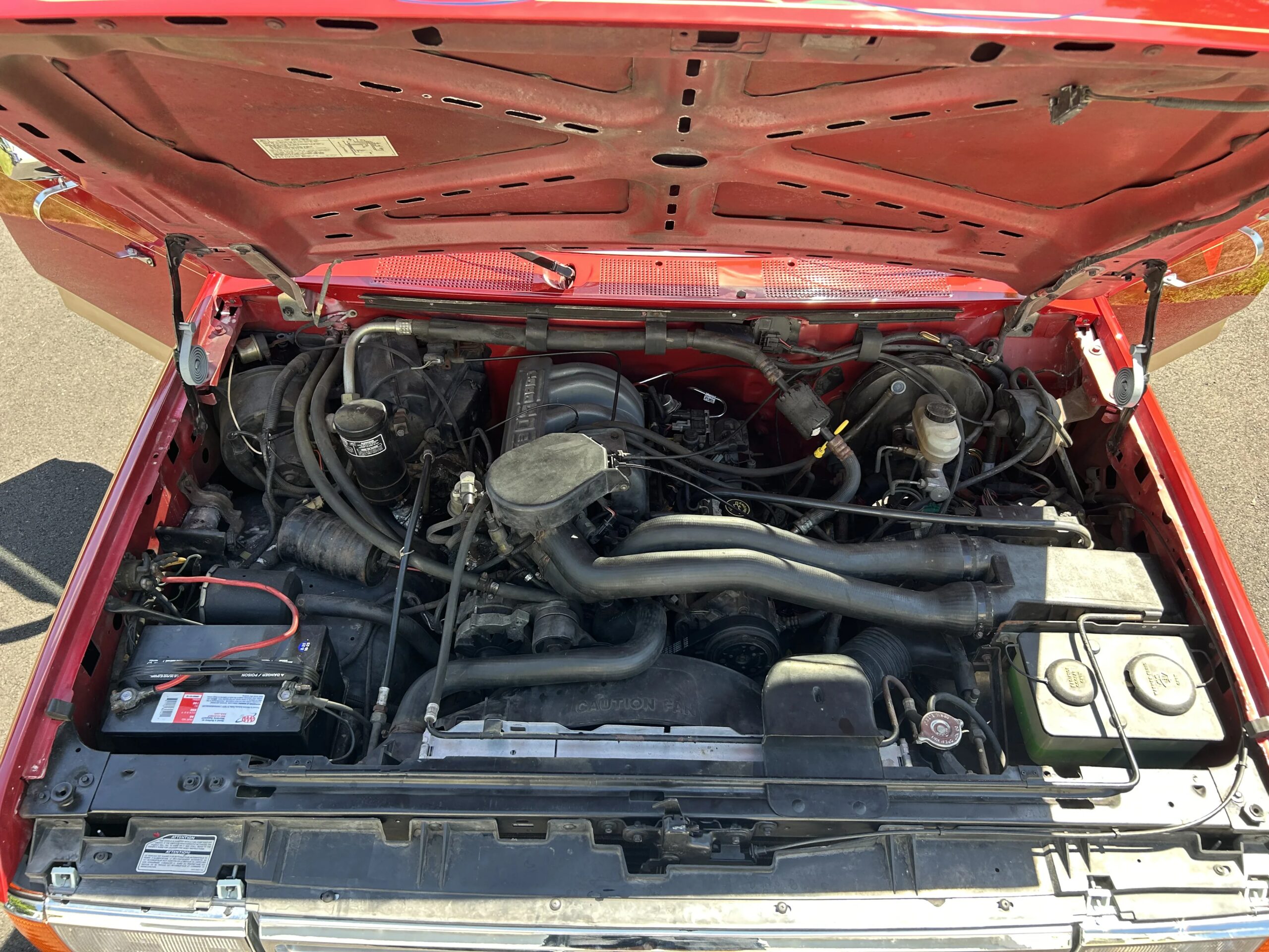 Ford-Bronco-eddie-bauer-1991-Red-Beige-2