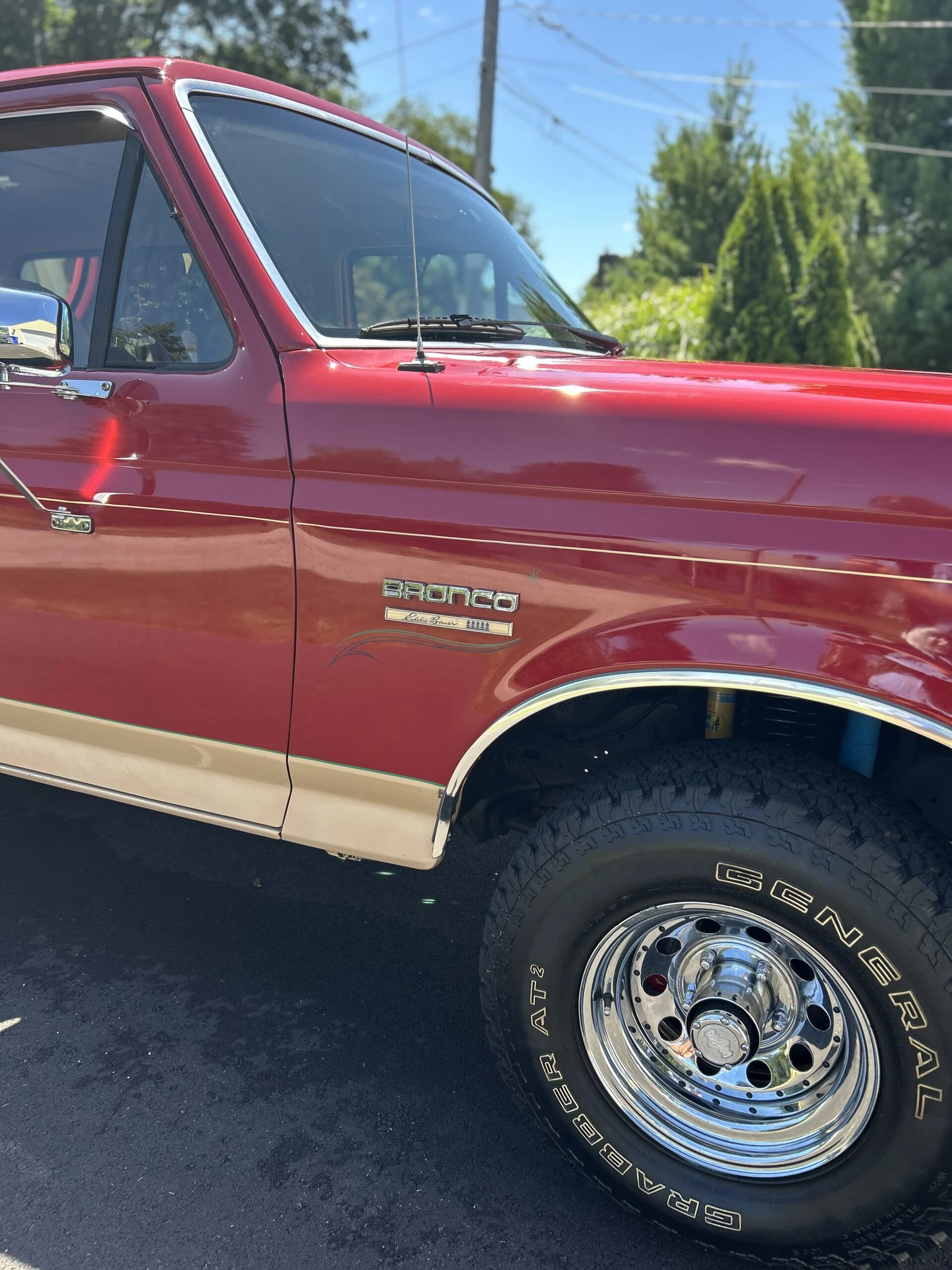 Ford-Bronco-eddie-bauer-1991-Red-Beige-30