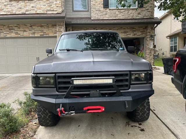 Ford-Bronco-xlt-1990-Gray-Black-1