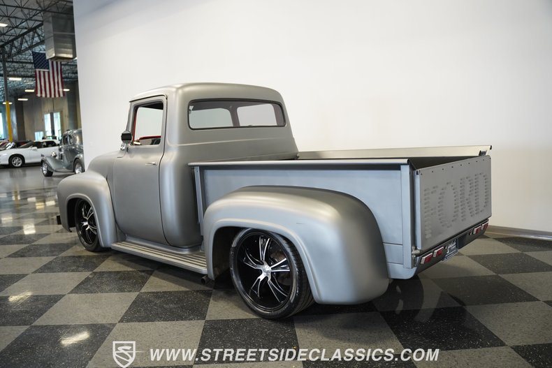 Ford-F-100-1956-Gray-Black-11