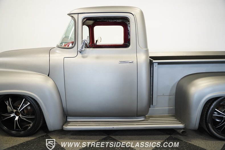 Ford-F-100-1956-Gray-Black-15