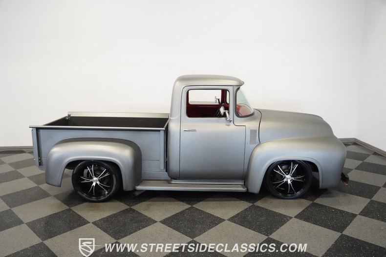 Ford-F-100-1956-Gray-Black-27