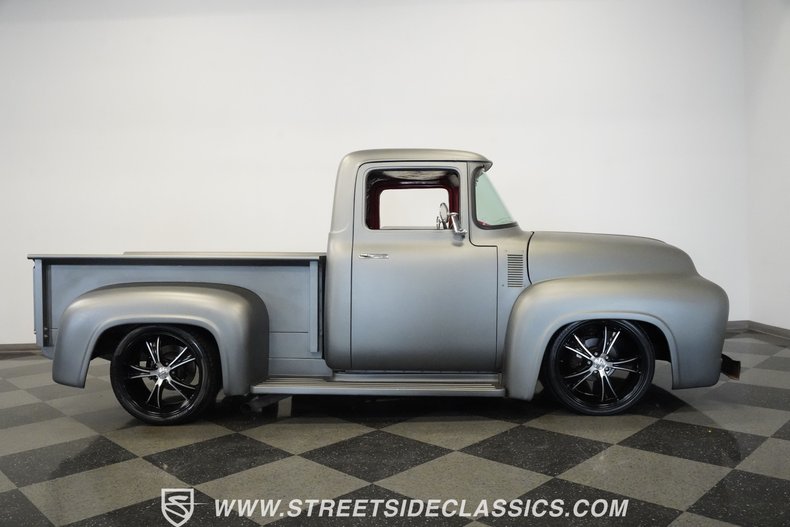 Ford-F-100-1956-Gray-Black-28