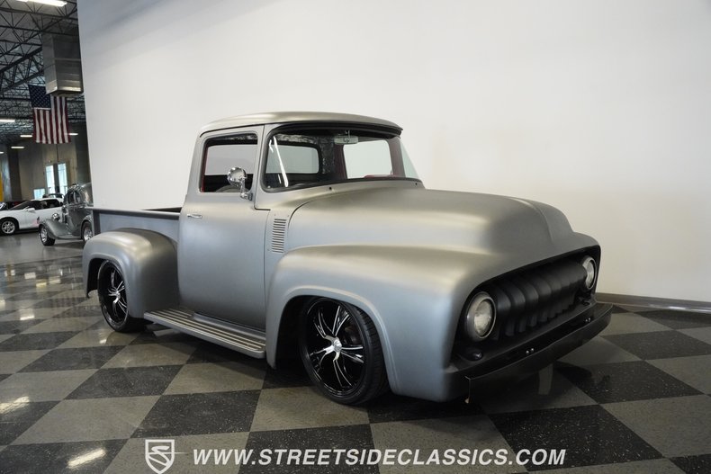 Ford-F-100-1956-Gray-Black-29
