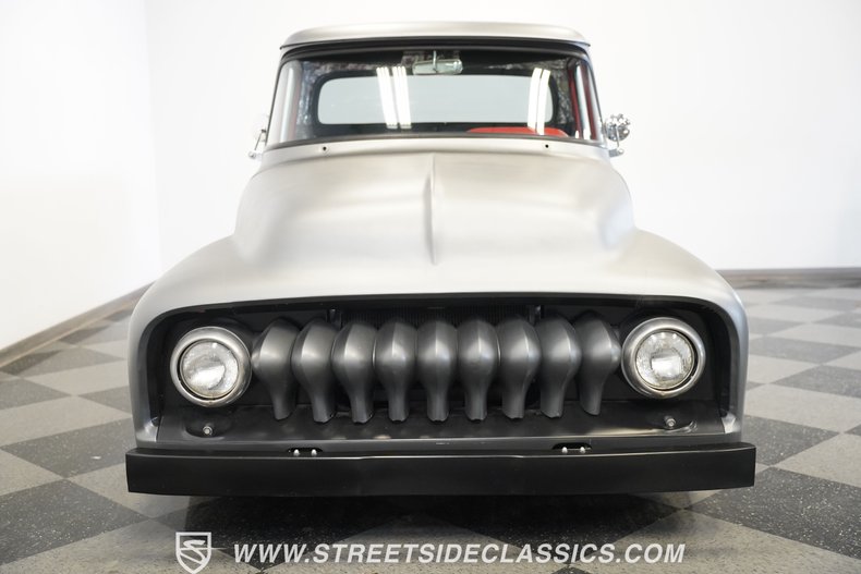 Ford-F-100-1956-Gray-Black-3