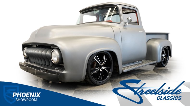 Ford-F-100-1956-Gray-Black-30