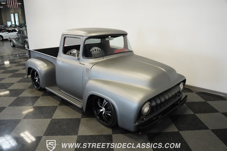 Ford-F-100-1956-Gray-Black-33