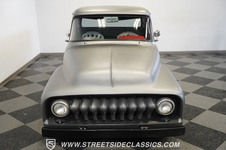 Ford-F-100-1956-Gray-Black-4