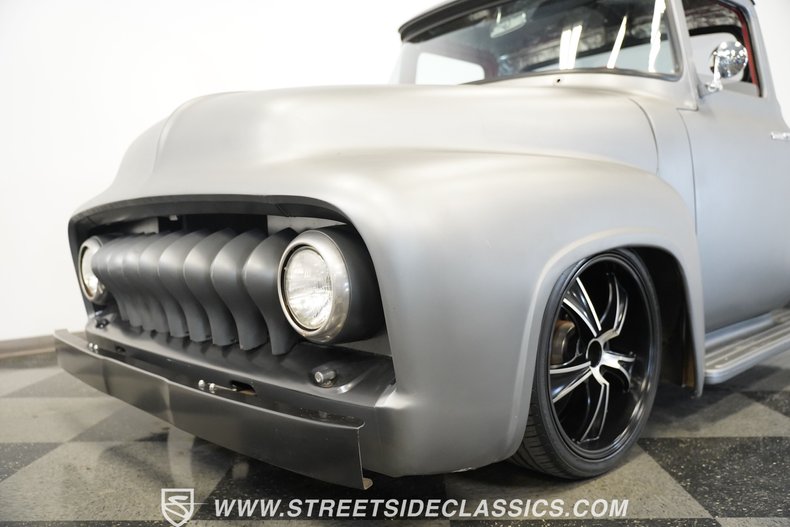 Ford-F-100-1956-Gray-Black-8