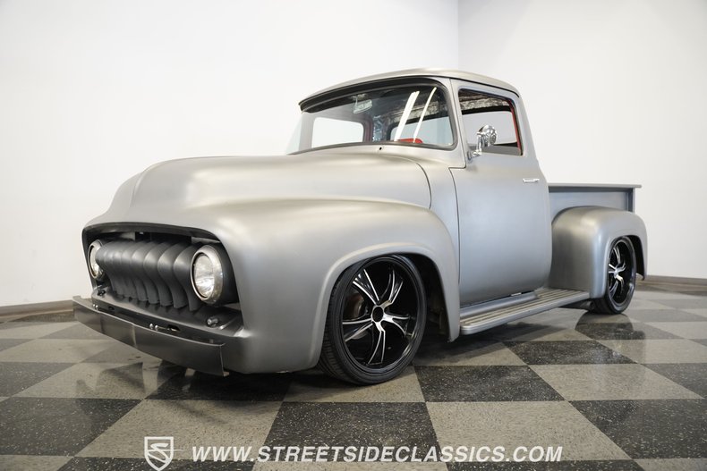 Ford-F-100-1956-Gray-Black-9