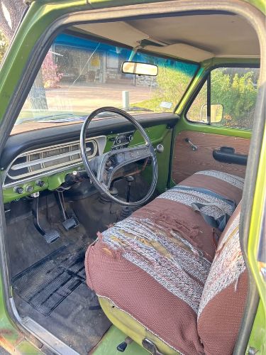 Ford-F-100-1972-Green-Beige-5