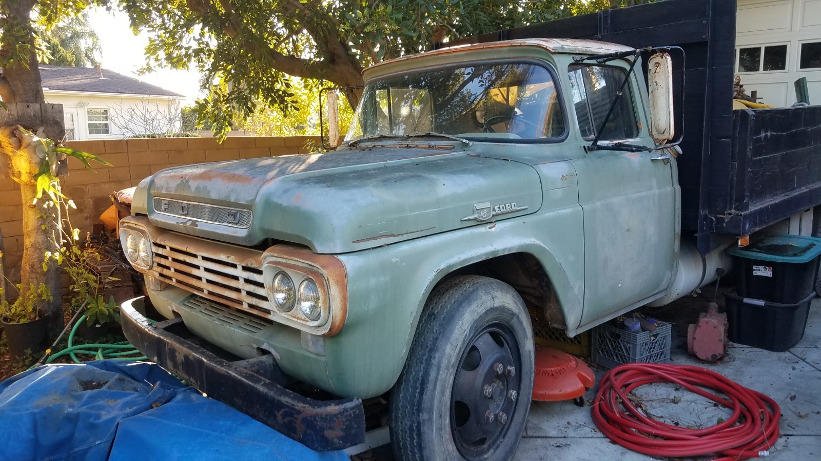 Ford-F-600-1959-Flat-Bed