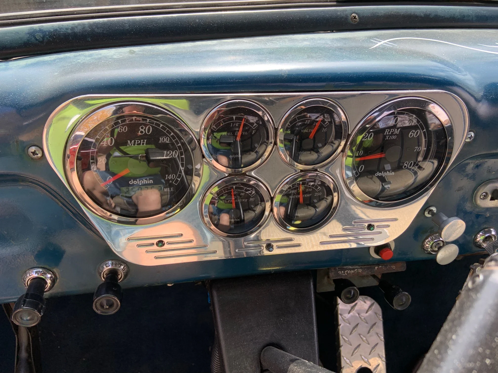 Ford-F100-2wd-regular-cab-1954-Blue-Blue-7