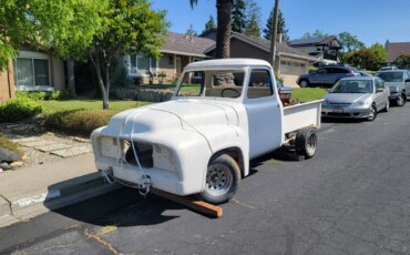 Ford-F100-2wd-regular-cab-1955-Yellow-Yellow