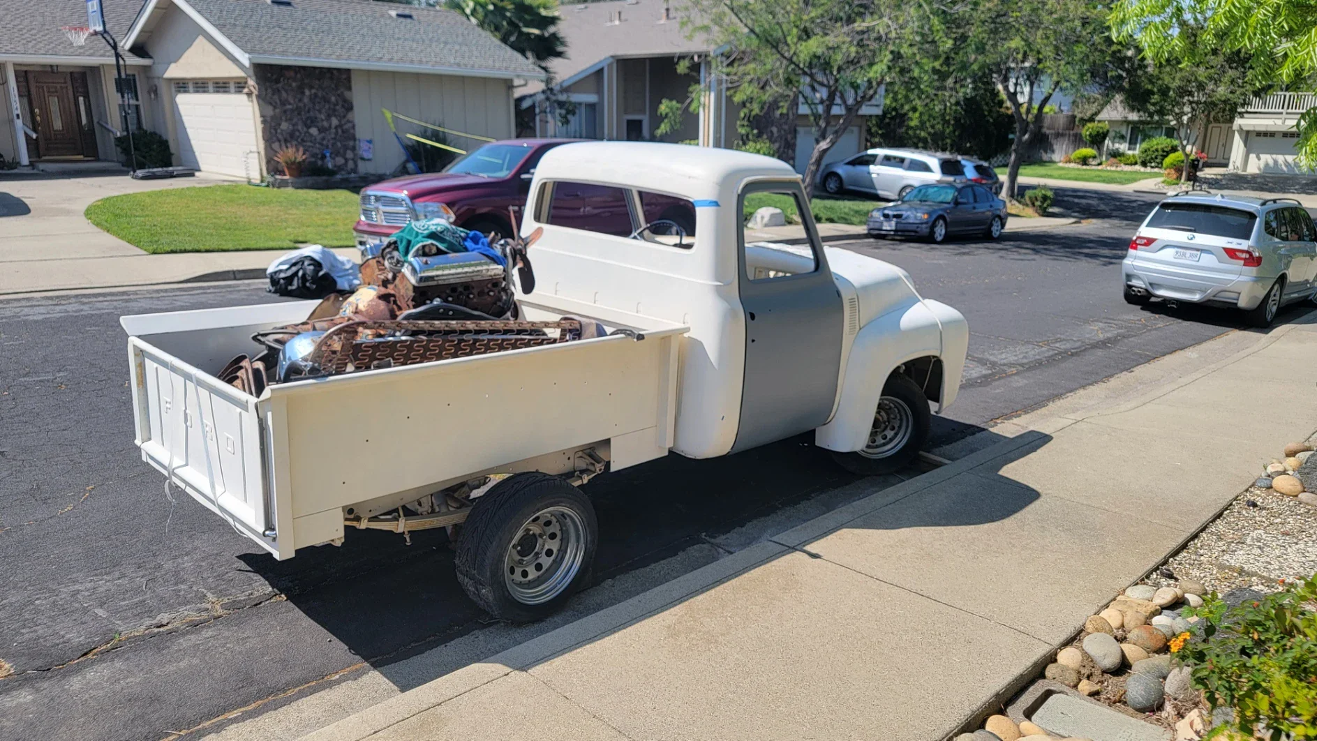 Ford-F100-2wd-regular-cab-1955-Yellow-Yellow-5