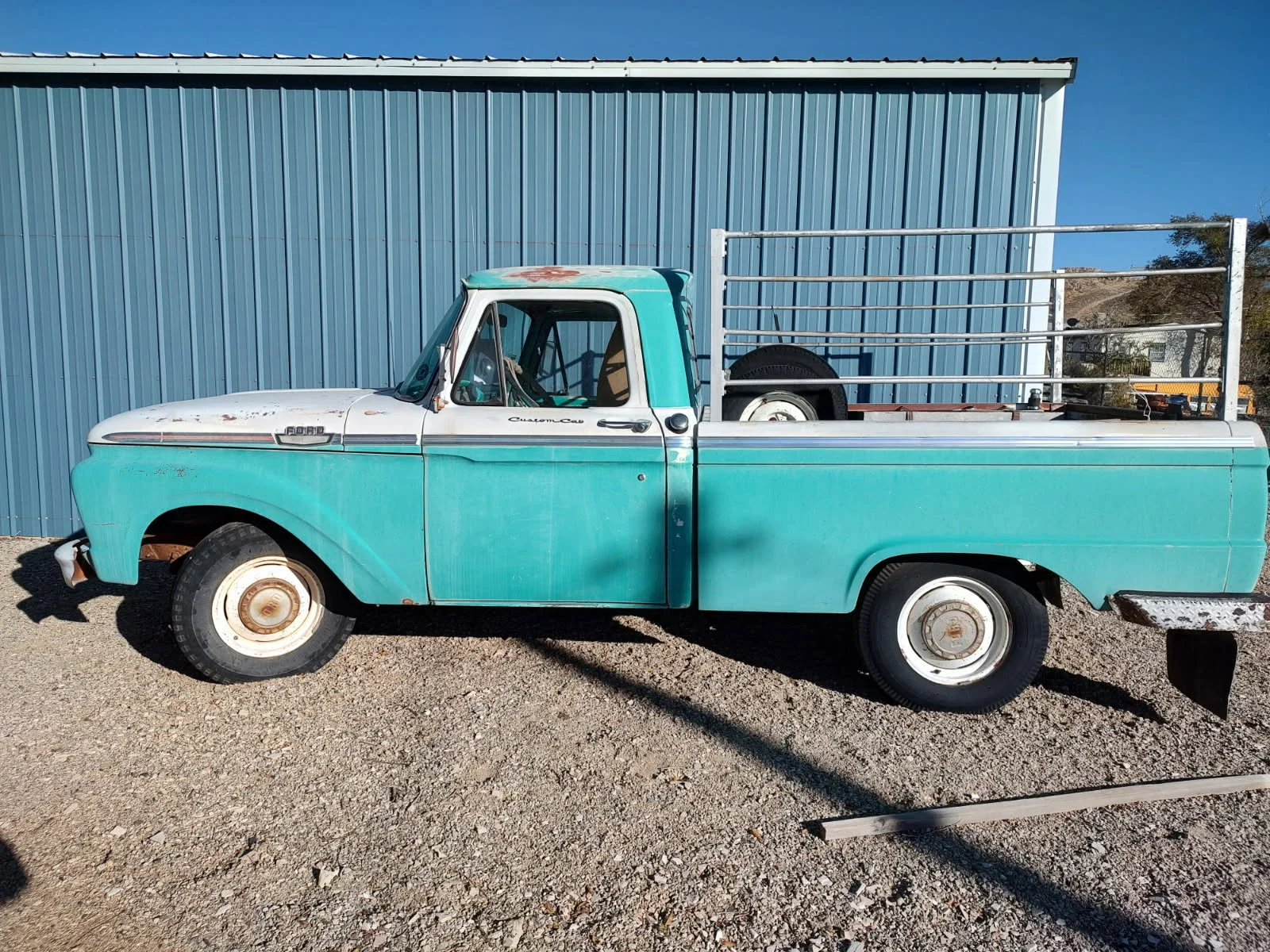 Ford-F100-2wd-regular-cab-1964-Green-Green
