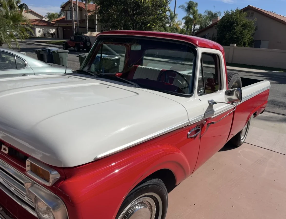 Ford-F100-2wd-regular-cab-1966-Red-Red-1