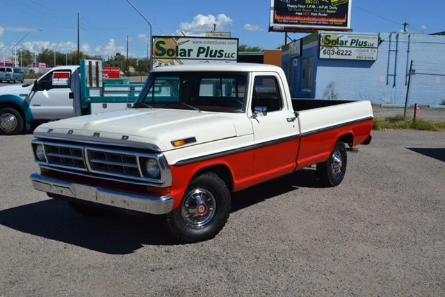 Ford-F100-2wd-regular-cab-1972-Custom-Red