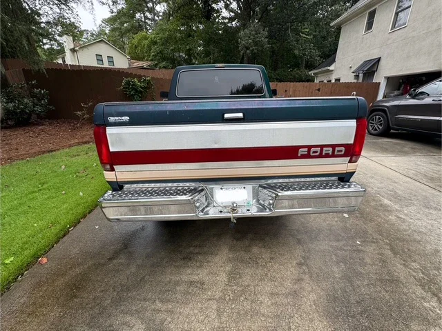 Ford-F150-2wd-regular-cab-1991-Green-Beige-3