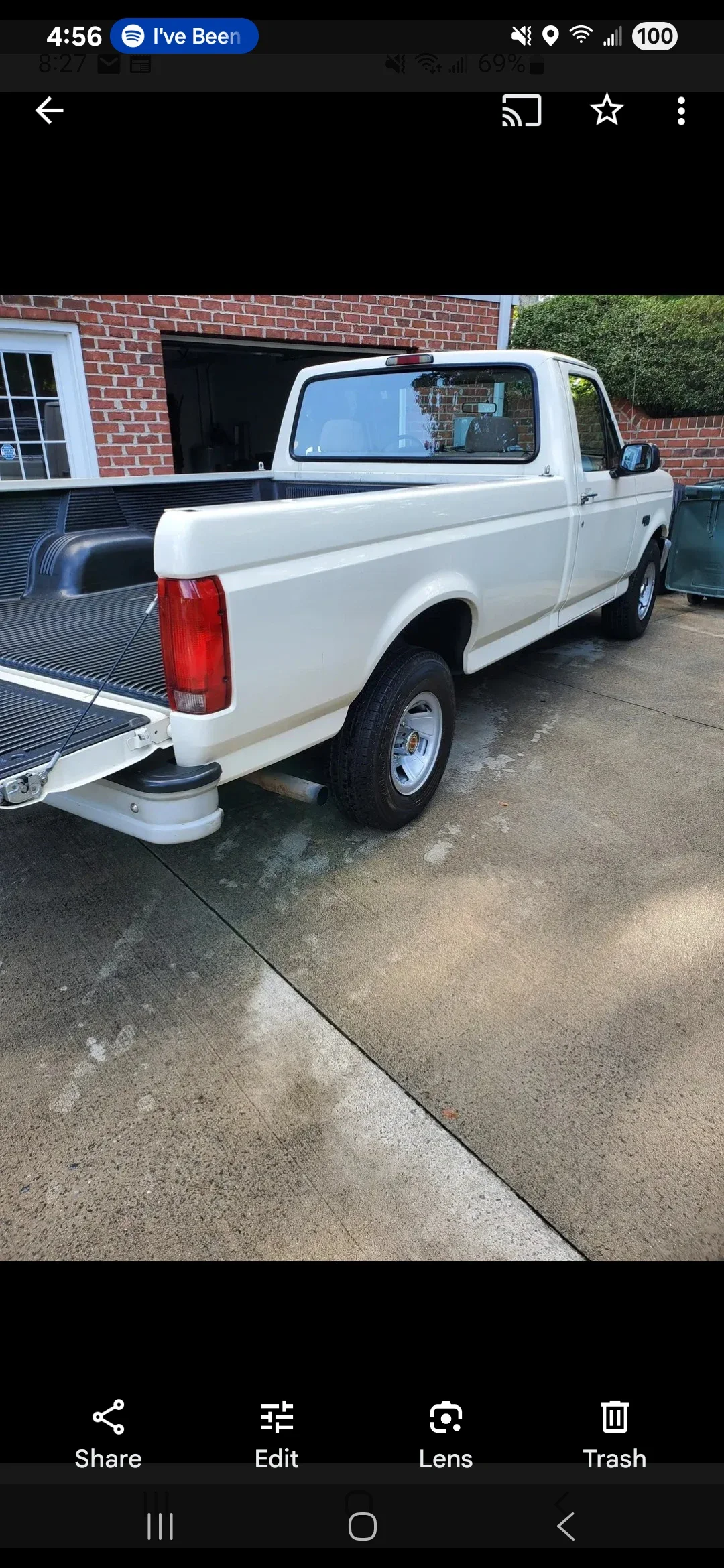 Ford-F150-2wd-regular-cab-xl-1994-Off-White-Brown-1