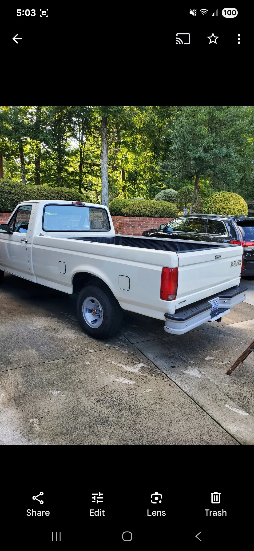 Ford-F150-2wd-regular-cab-xl-1994-Off-White-Brown-4