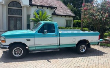Ford-F150-2wd-regular-cab-xl-1994-Turquoise-Gray-1