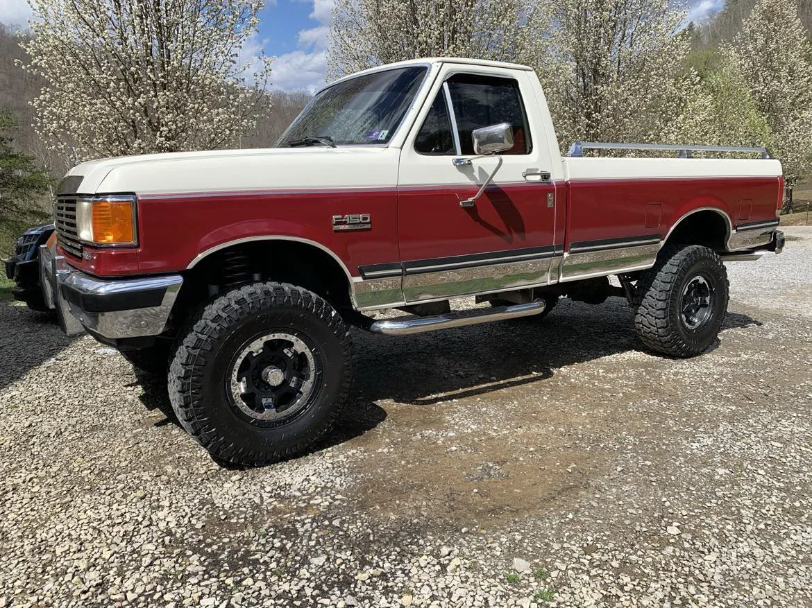 Ford-F150-4x4-regular-cab-1988-Red-Red-1