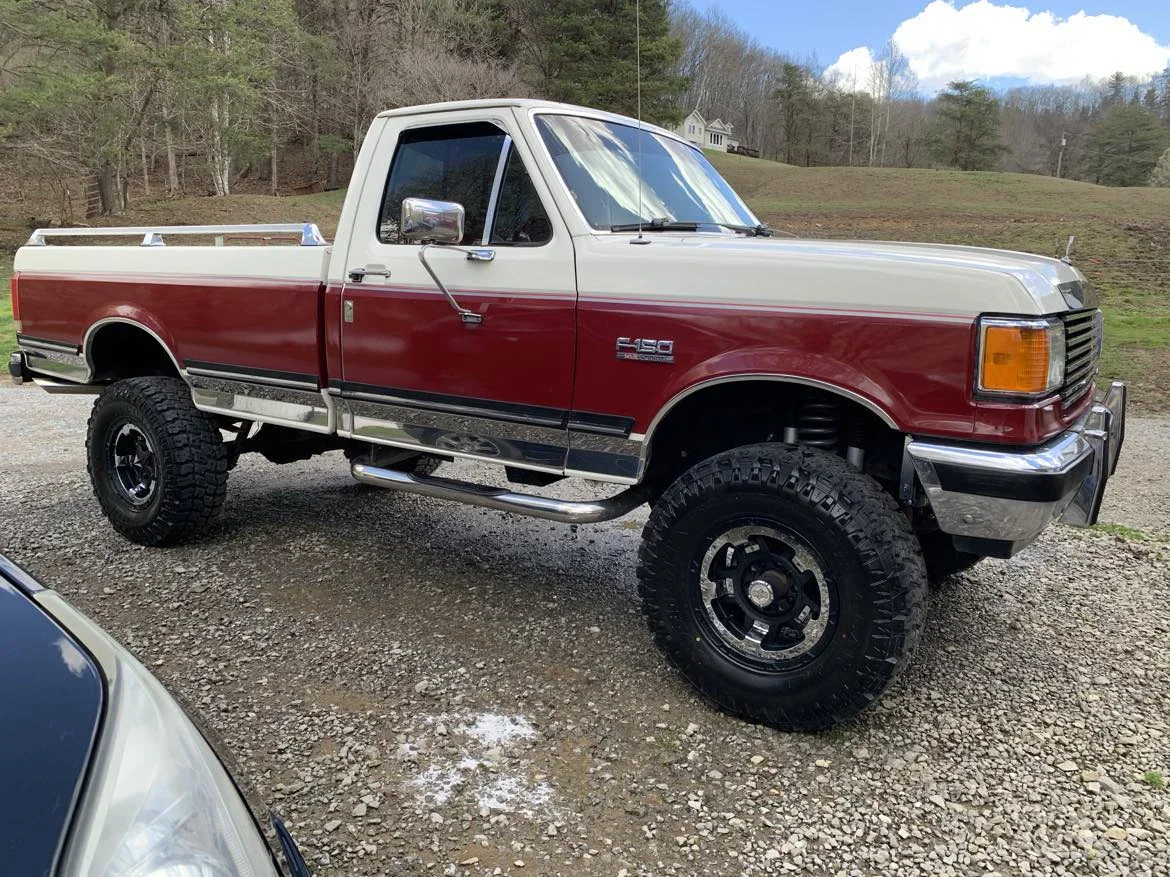 Ford-F150-4x4-regular-cab-1988-Red-Red