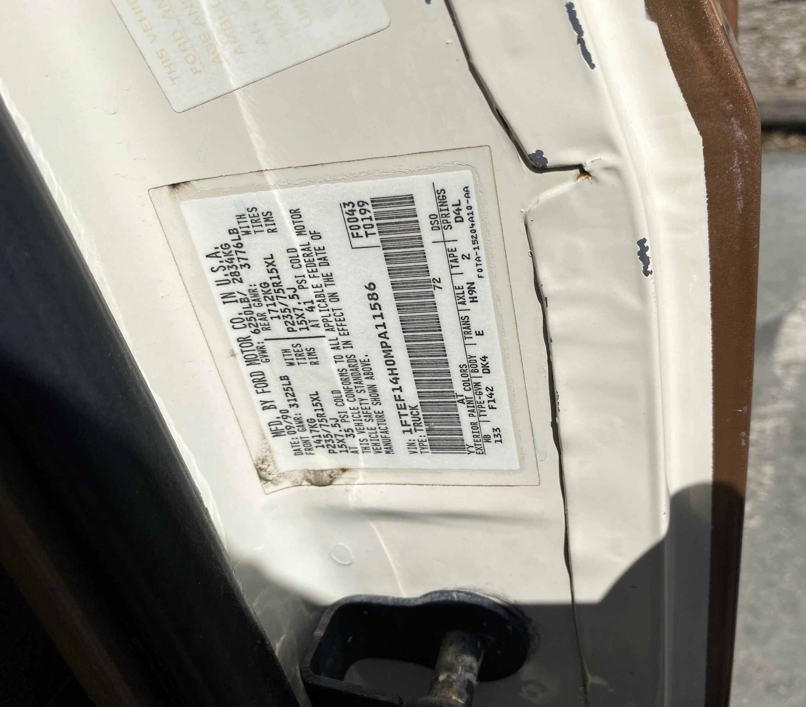 Ford-F150-4x4-regular-cab-1991-Other-Tan-55