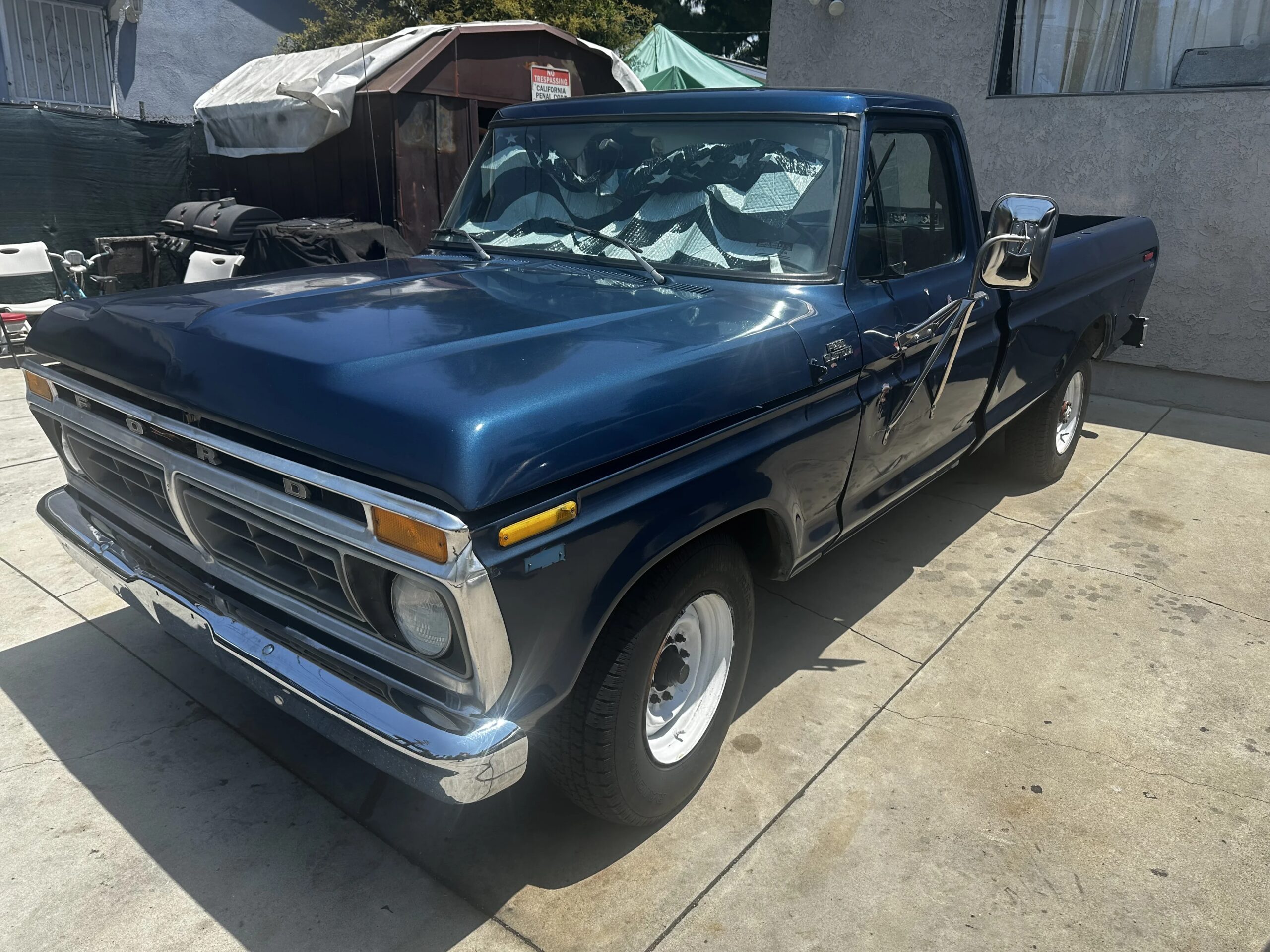 Ford-F250-2wd-regular-cab-1977-Blue