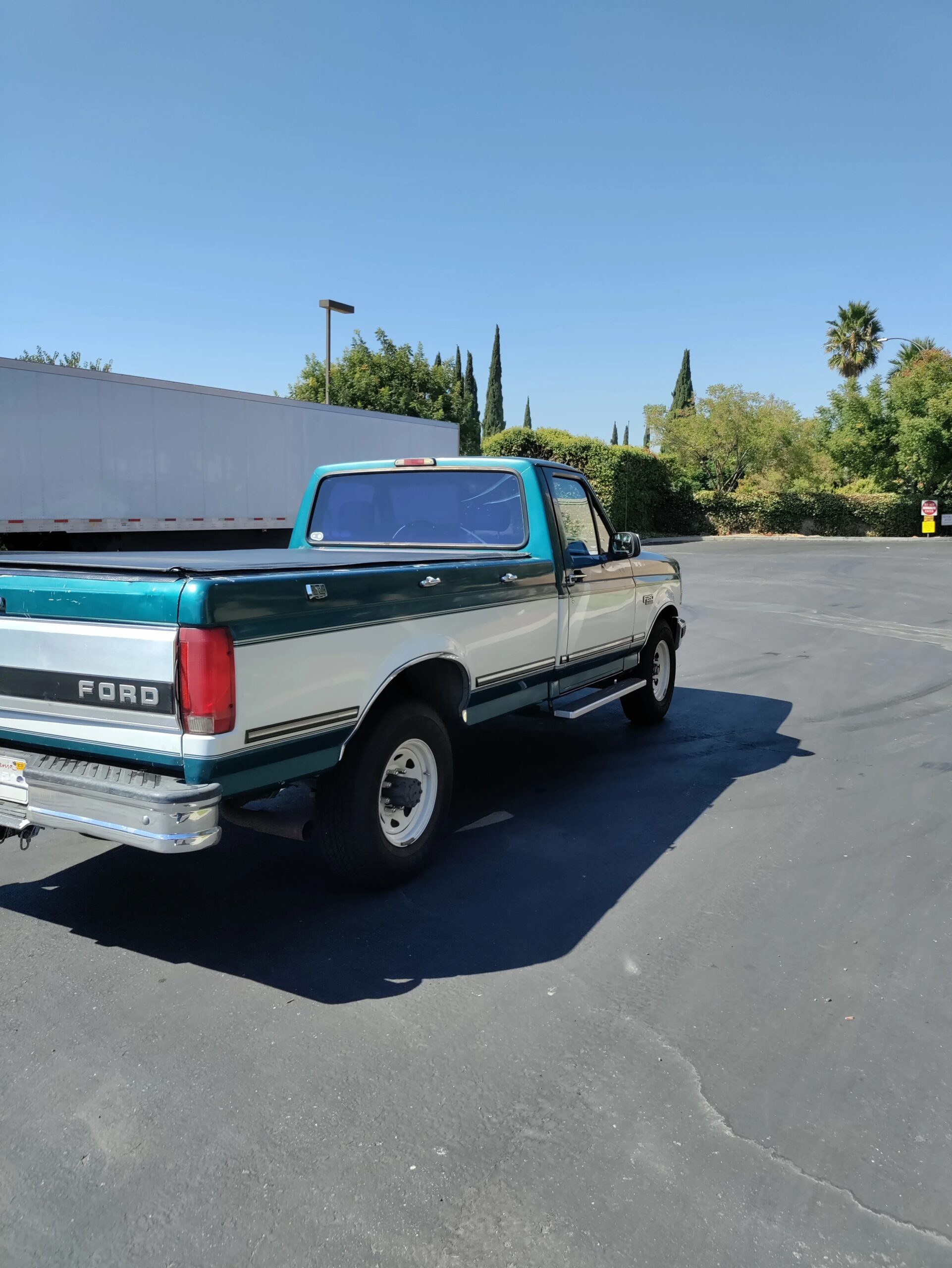 Ford-F250-2wd-regular-cab-heavy-duty-1995-Green-Gray