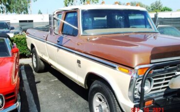 Ford-F250-2wd-supercab-1975-Beige-Brown