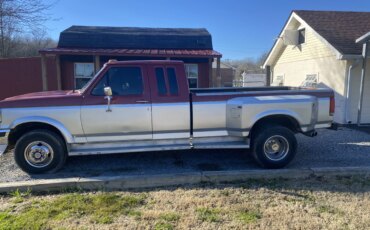 Ford-F250-4x4-crew-cab-heavy-duty-1989-Silver-Burgundy-12