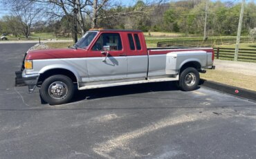 Ford-F250-4x4-crew-cab-heavy-duty-1989-Silver-Burgundy-9